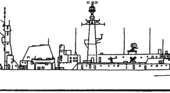 Корабль NMS Regina Maria F222 [Type 22 class Frigate] - чертежи, габариты, рисунки